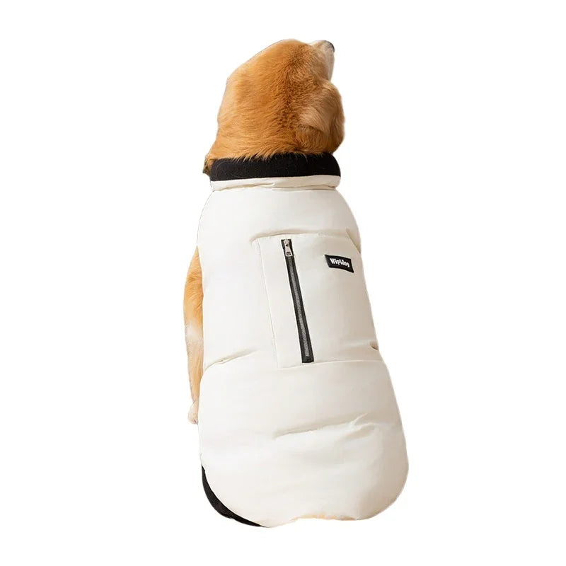 Cappotto HipiDog Cani Taglia Grande - Imbottito Pile Tasche