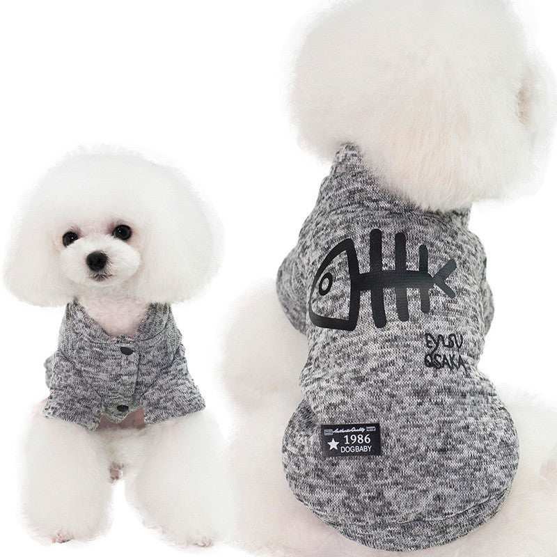 "Osaka" Fishbone Dog Sweatshirt