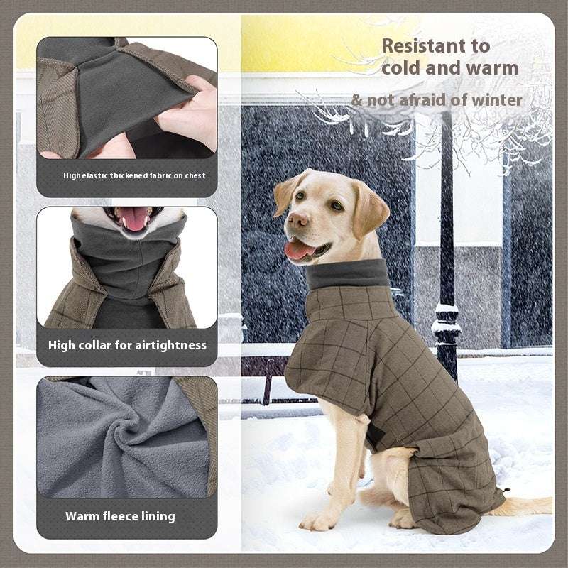 Cappotto per Cani Soho - Caldo con Pettorina e Collo Alto