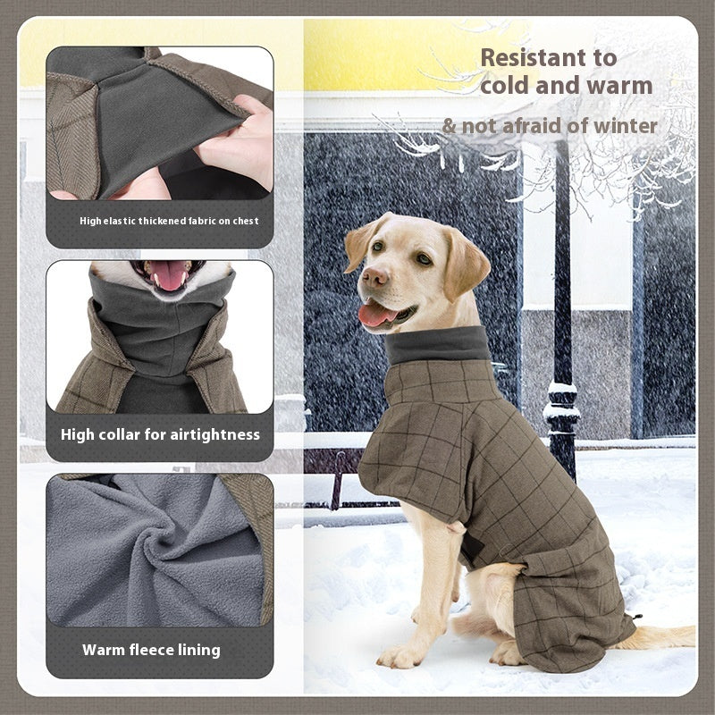 Cappotto per Cani Soho - Caldo con Pettorina e Collo Alto