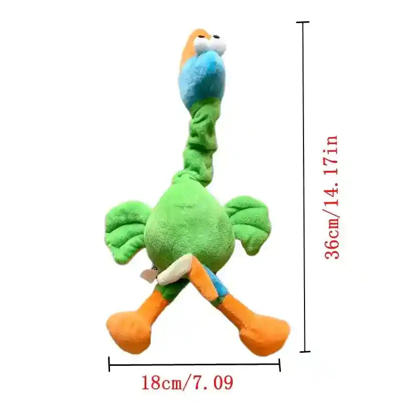 犬用ぬいぐるみスキーキー鳥 - 36cm インタラクティブ