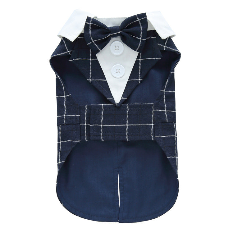Corduroy or Solid Color Dog Tuxedos – Elegance for Weddings and Special Events