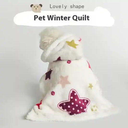 Pigiama Coperta per Cani e Gatti con Cappuccio Stelline by null