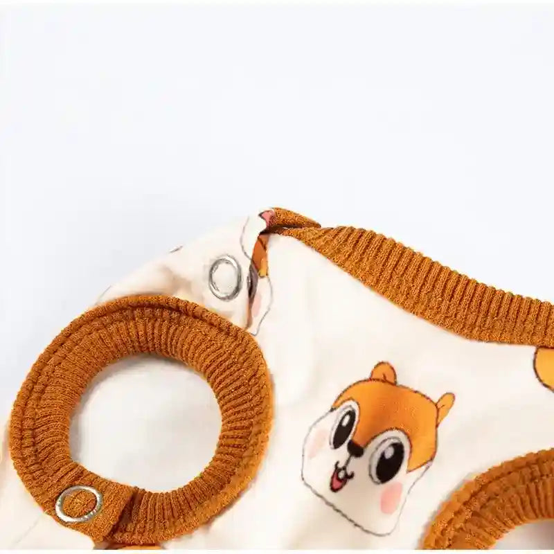 Tutina Chip per Cani con Scoiattolo - Pigiama Smanicato by Dog Moda