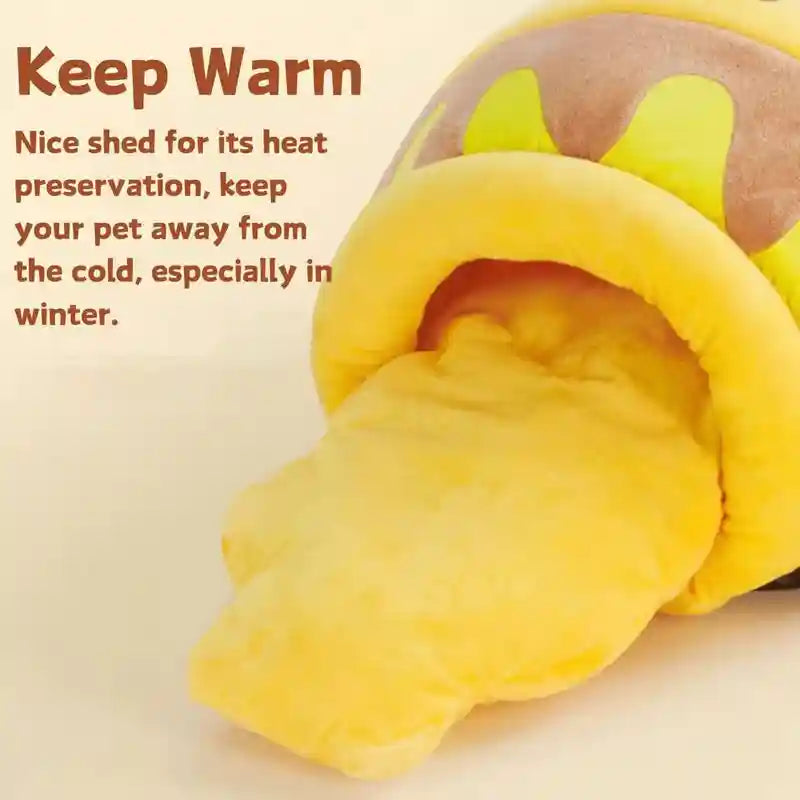 Honey Jar Cat Bed - Memory Foam Cave Bed