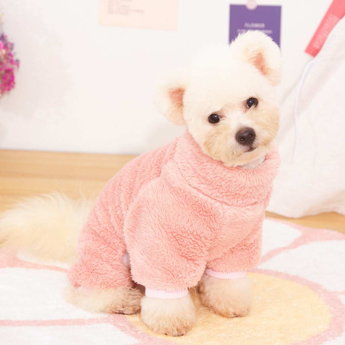 "Snow Dream" Fleece Dog Jumpsuit