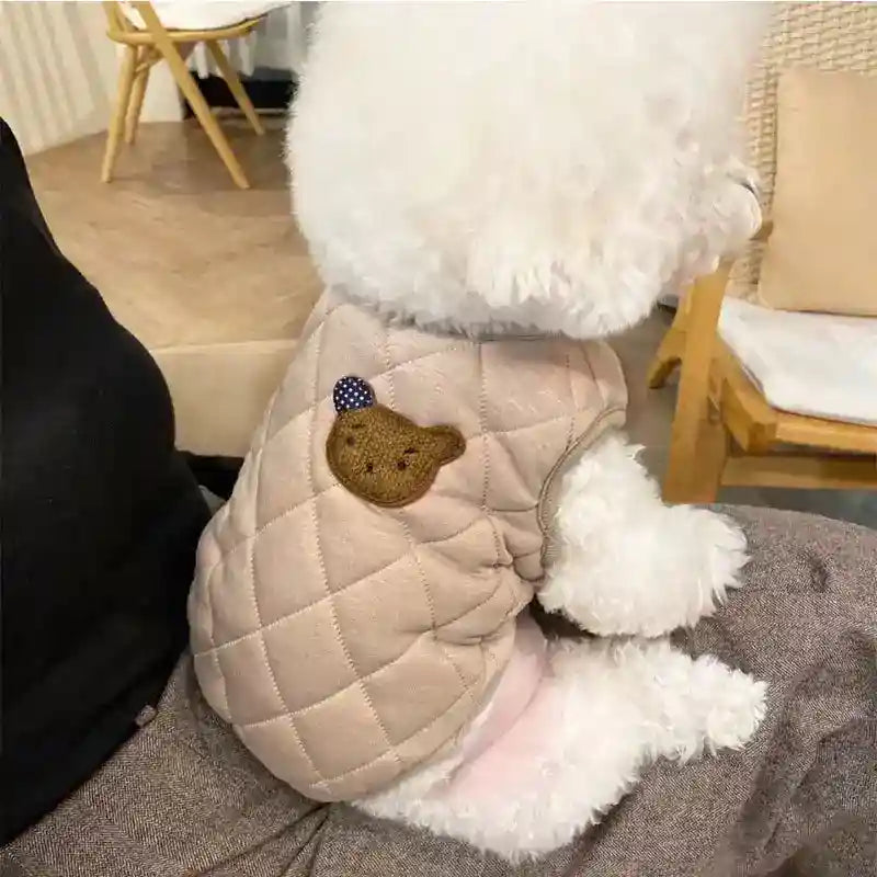 Cappotto Orso Trapuntato per Cani - Gilet Imbottito by Dog Moda