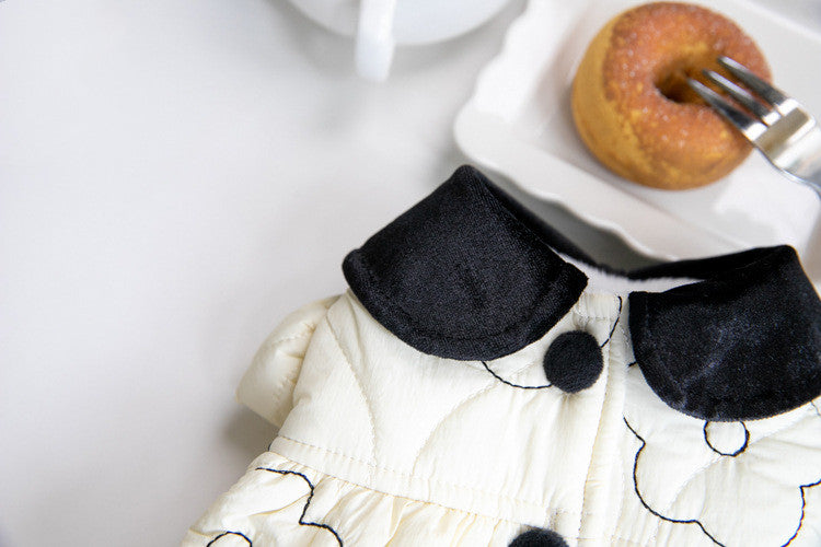 Abrigo para Perros Albaricoque Acolchado - Relleno de Forro Polar