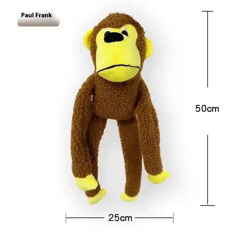 犬用パウルフランクのぬいぐるみサル - 50cm インタラクティブ
