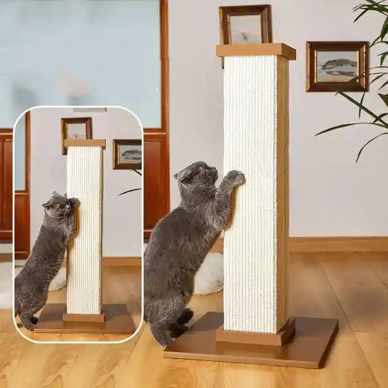 Torre Rascador para Gatos 80cm - Madera y Sisal Natural