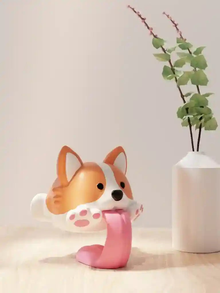 Statua Corgi in Salto - Decorazione Resina Simpatica by Dog Moda