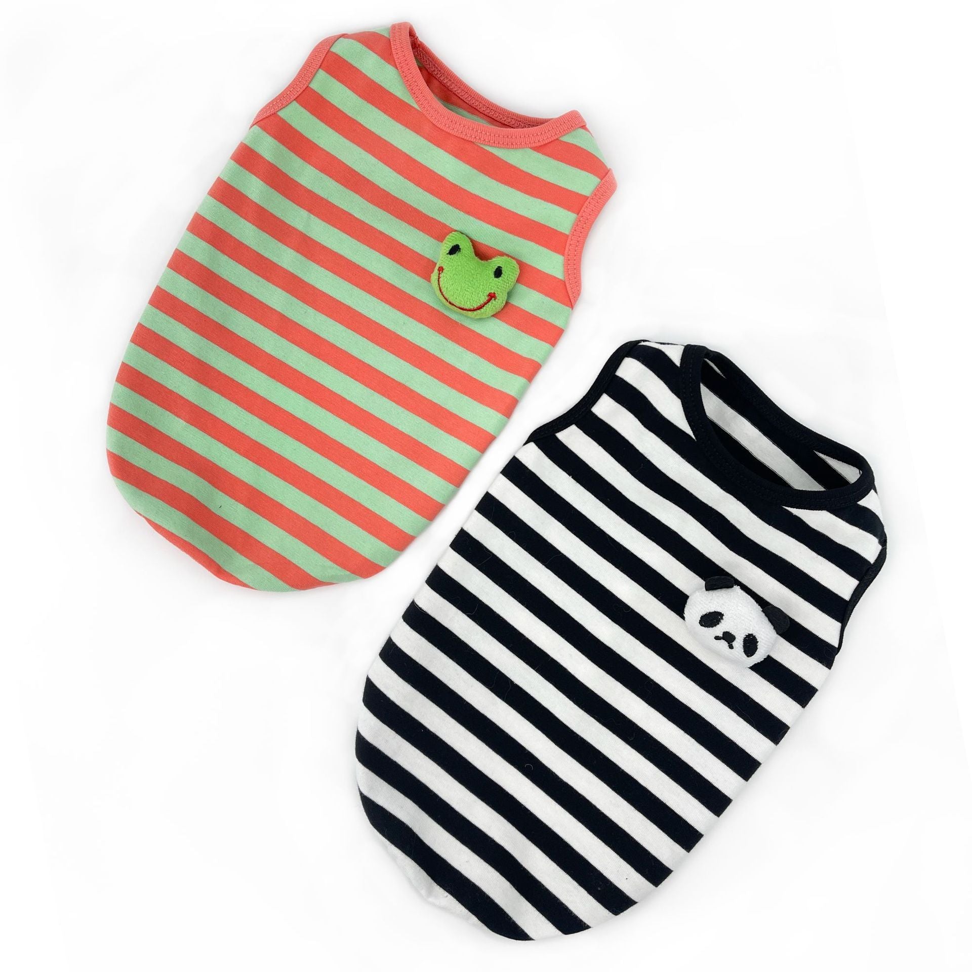 Cotton Cat Sweater Striped Panda or Frog | DogModa