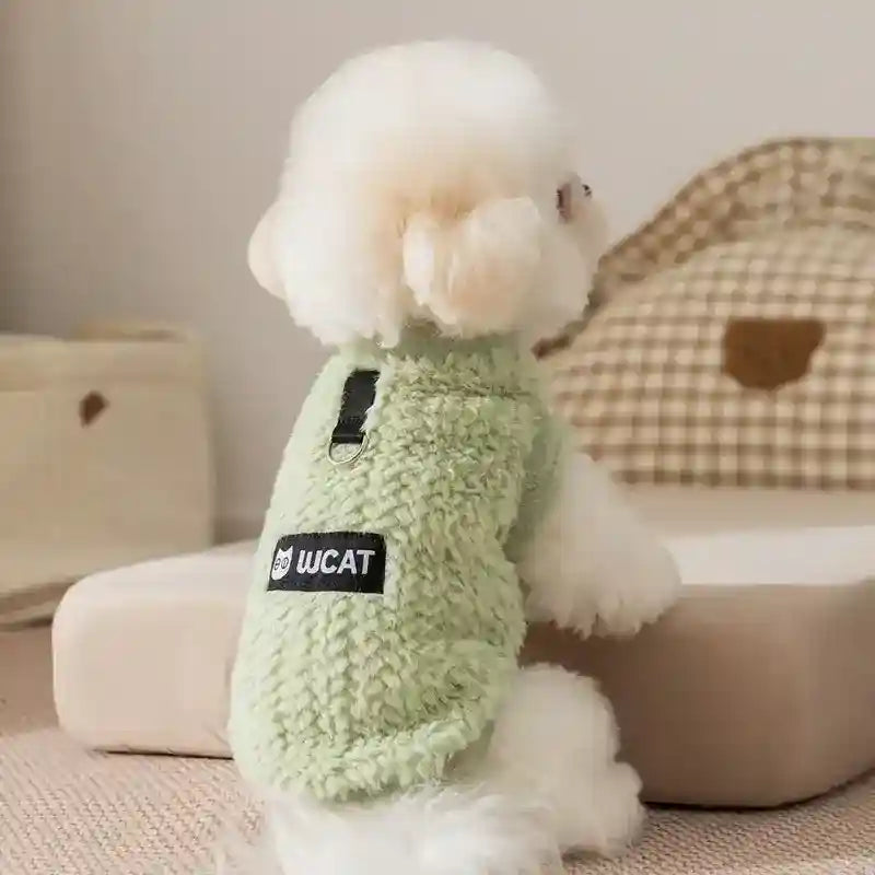 Gilet Fuzzy per Cani - Morbido con Anello Guinzaglio by Dog Moda