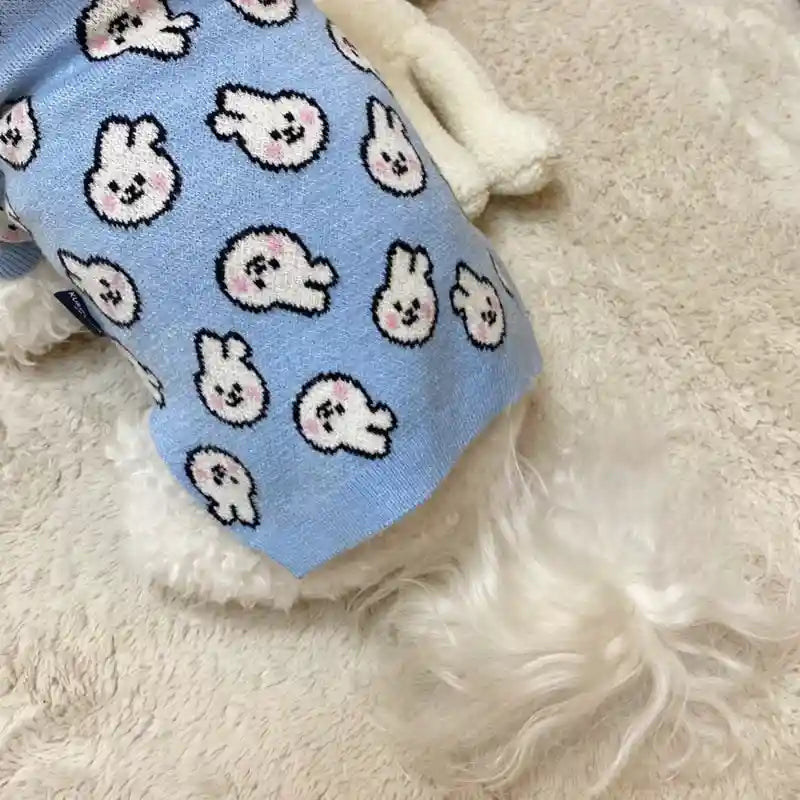 小型犬用セーター - 柔らかく暖かいパターン付き