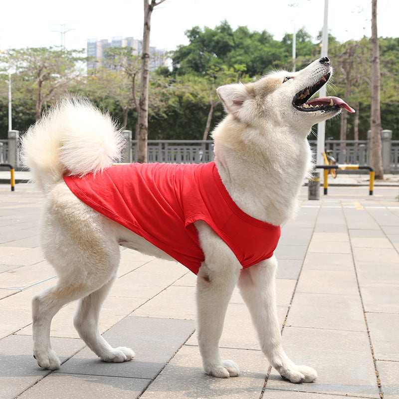 Sleeveless dog shirt also for large dogs "Basic"