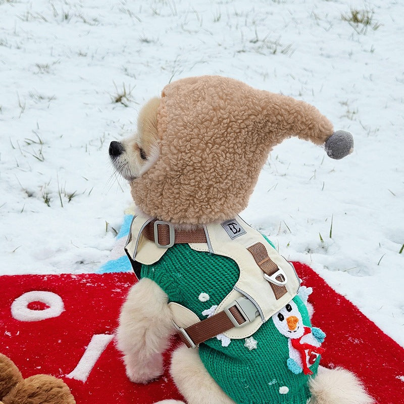 Cappellino in Pile per Cani e Gatti - Regolabile con Velcro by Dog Moda