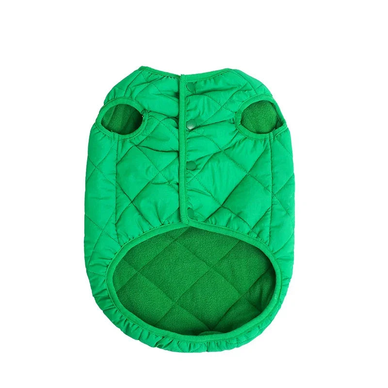 Gilet Pile Gatti Cani - Caldo Smanicato Azzurro Verde