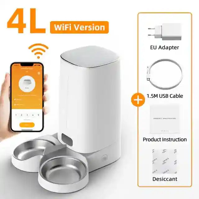 Distributore Automatico Cibo Cani Gatti 4L WiFi by Dog Moda