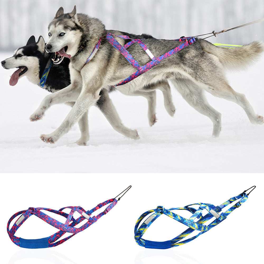 Heavy Duty Nylon Dog Sled Harness - Comfort and Reliability for Outdoor Activities 