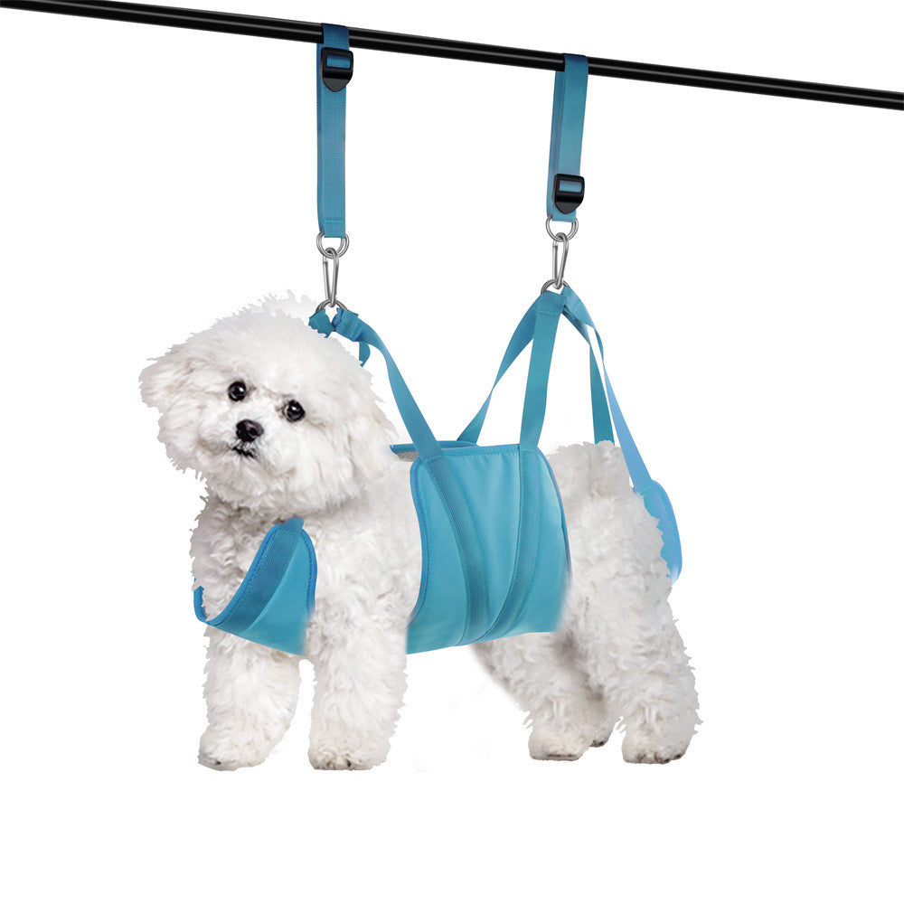 Dog and cat hammock with dog nail trimming grooming set