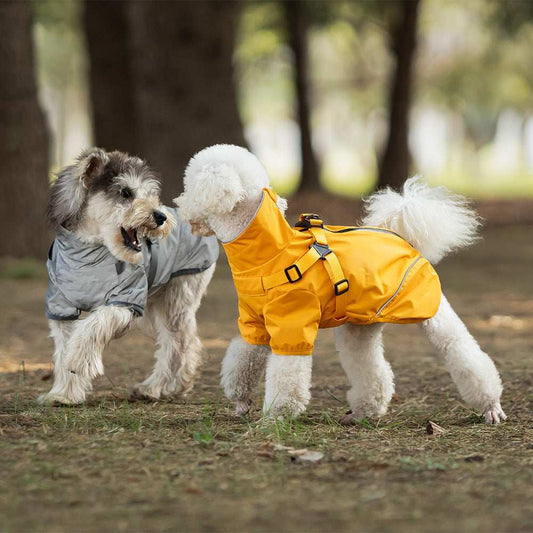 Dog Raincoat with Harness | Reflective Rain Jacket