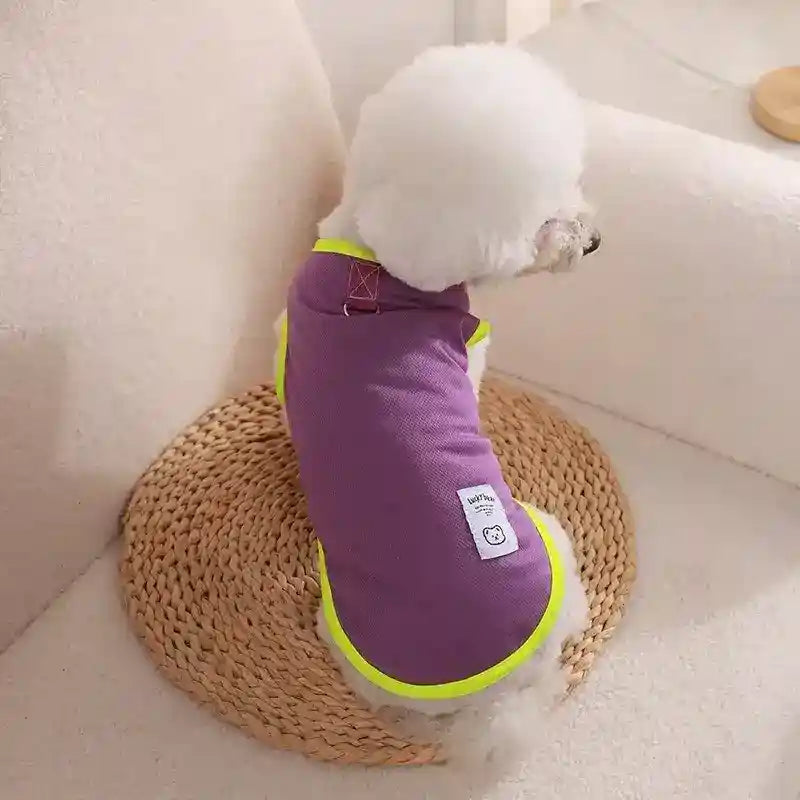 Maglietta per Cani "Lucky Bear" - Vest Smamicato con Anello per Guinzaglio by Dog Moda