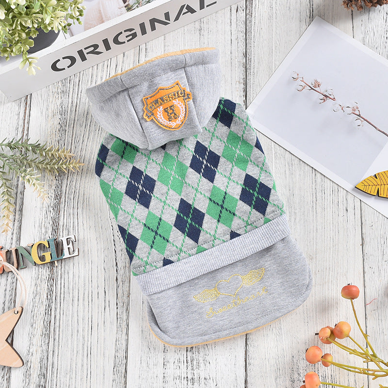 Dog Tux Coat with Hood - Warm Windproof Fleece