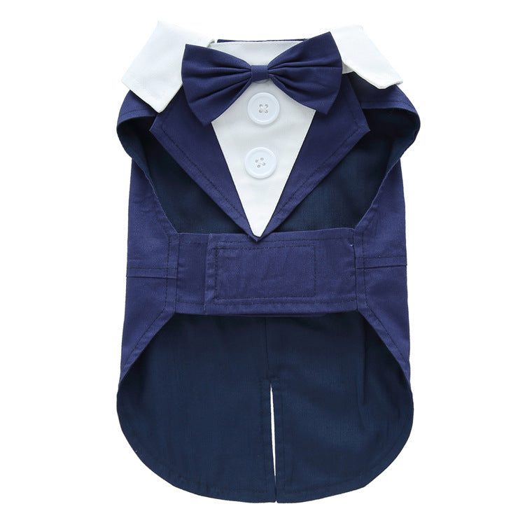 Corduroy or Solid Color Dog Tuxedos – Elegance for Weddings and Special Events