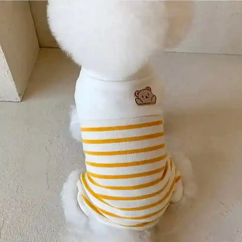 Pigiamino per Cani con Orsetto a Righe - Copertura 4 Zampe by Dog Moda