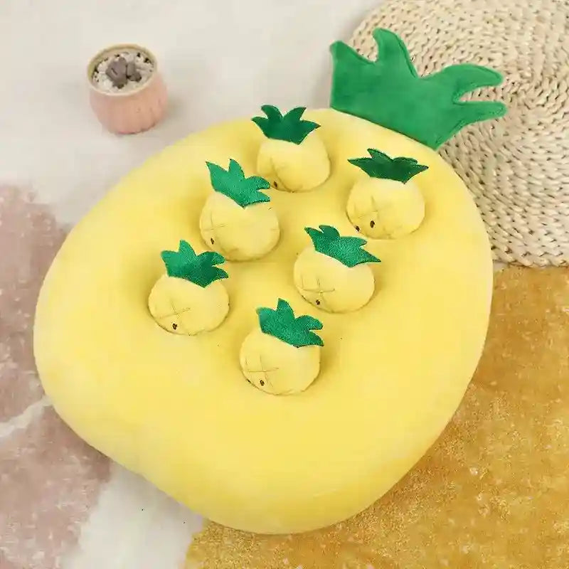 Gioco Peluche Cani Gatti Nascondi Snack Frutta Verdura by Dog Moda