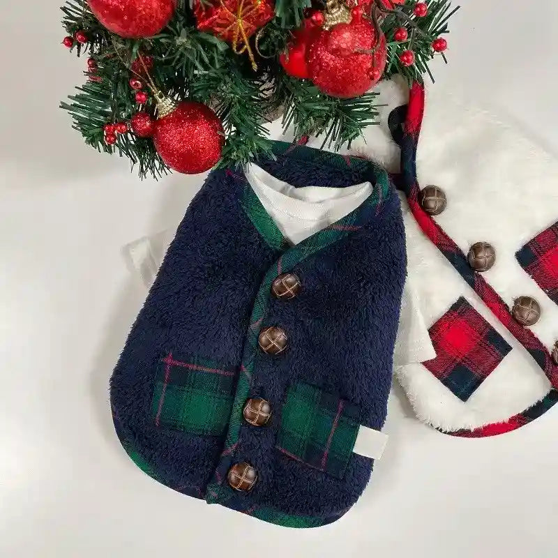 For Autumn And Winter, Puppies, Two-legged Vests, Small And Medium-sized Dogs, Fleece Jackets, Cat Coats, Scarves, Pet Clothes by Dog Moda