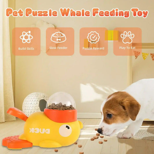 Dispenser Anatra Cani Gatti Interattivo Puzzle Snack by Dog Moda