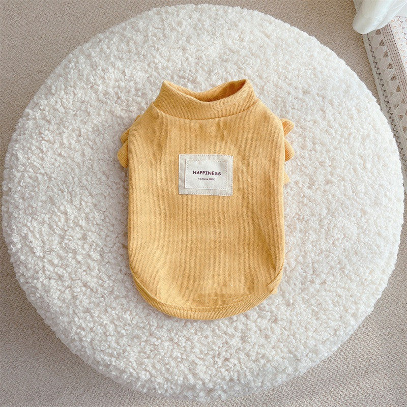 Camiseta para Perro Felicidad Estilo Princesa - Azul Rosa Amarillo