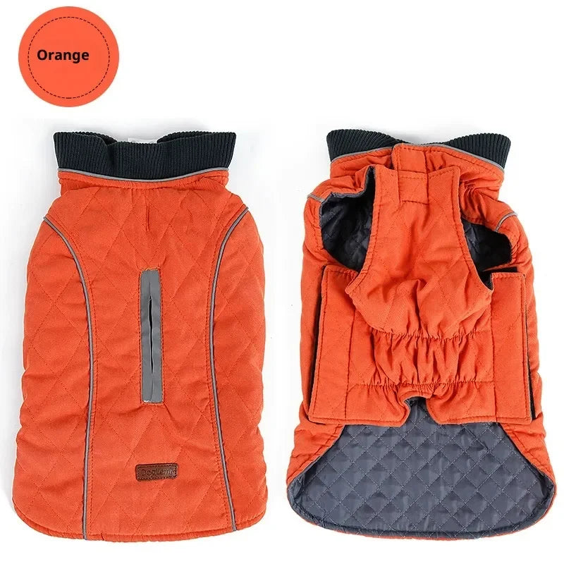 Waterproof Dog Coat Padded with Reflective Inserts
