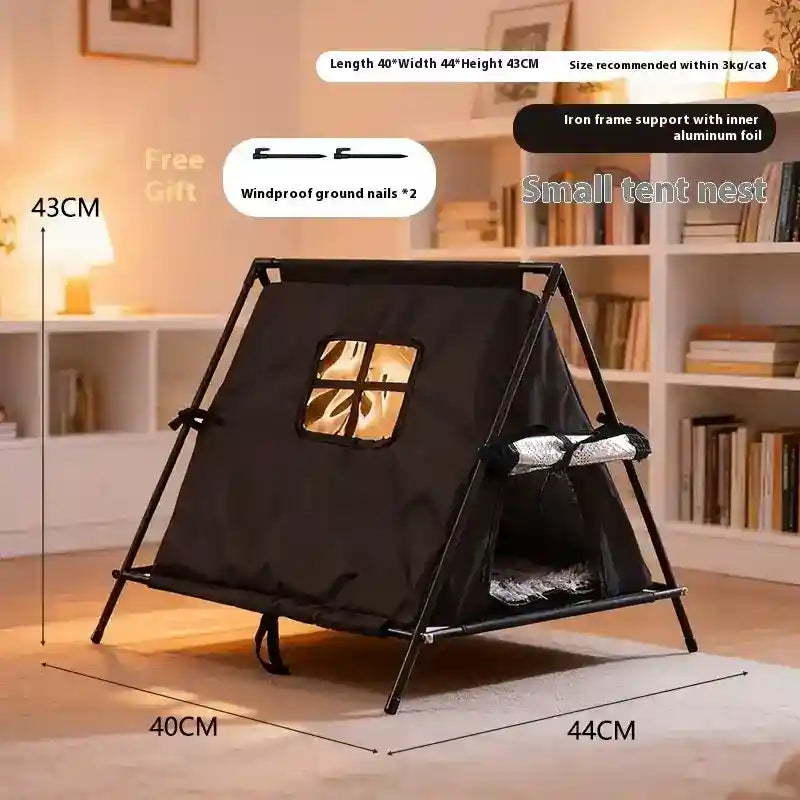 屋外用猫用吊り下げテントベッド