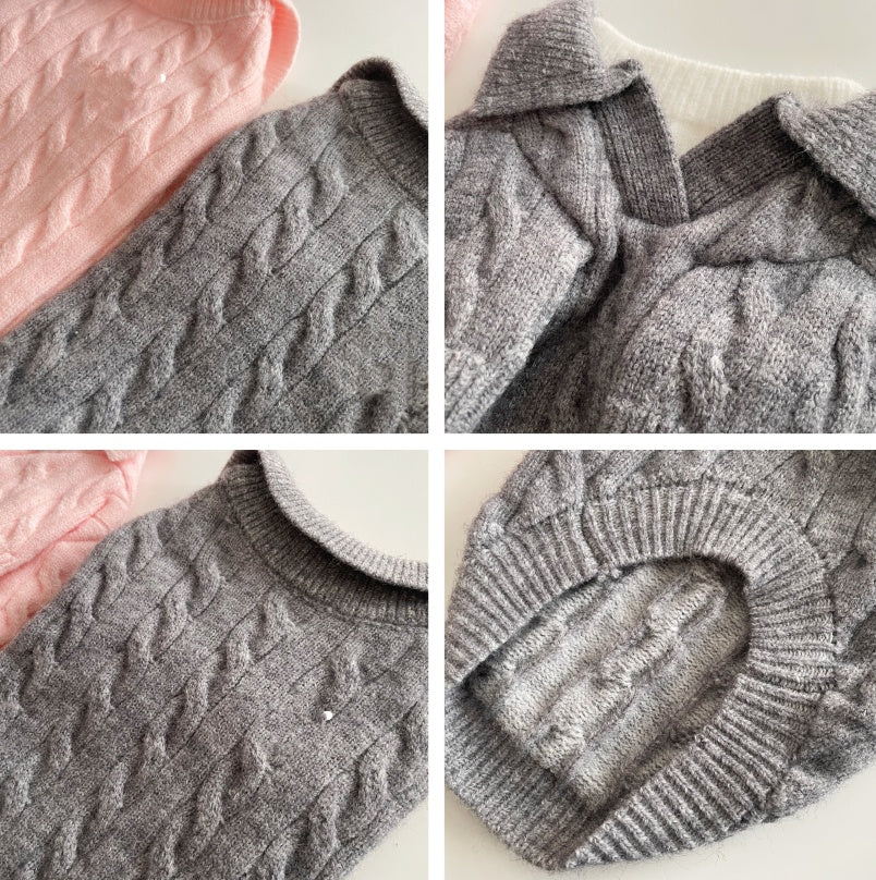 Maglione Cane Gatto Effetto Due Pezzi Autunno Inverno by Dog Moda