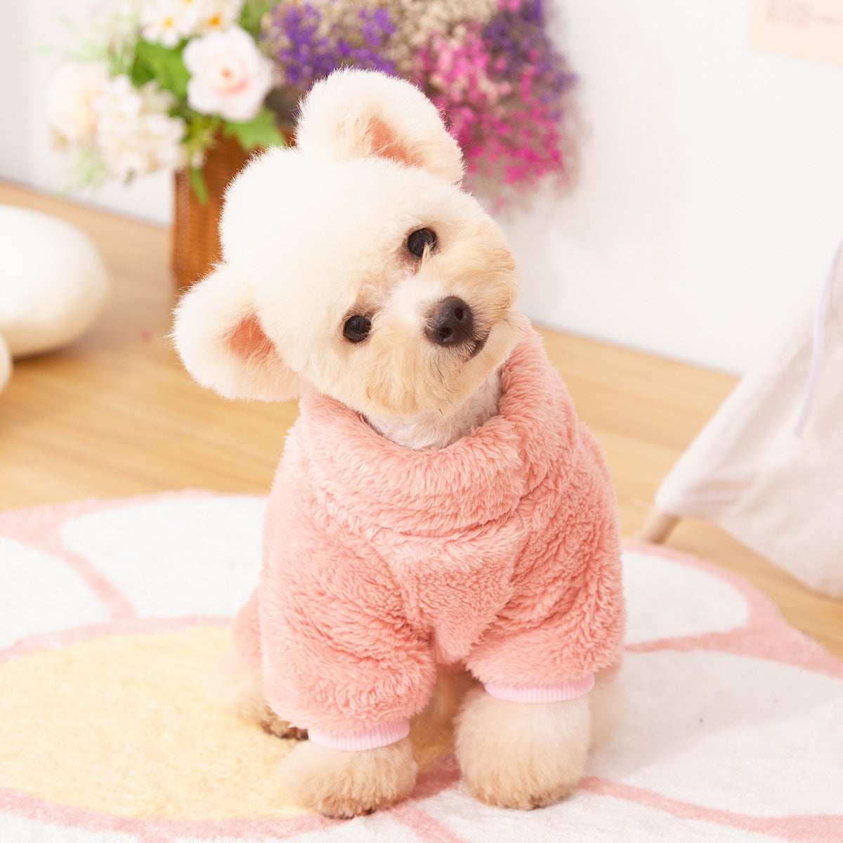 "Snow Dream" Fleece Dog Jumpsuit
