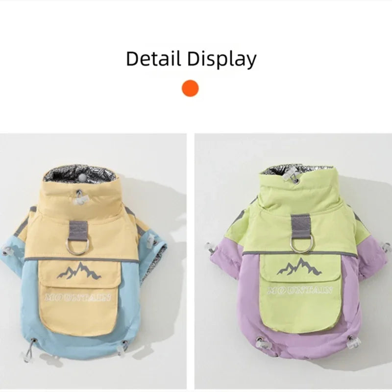 Mountain Dog Regenmantel mit Tasche und Leine