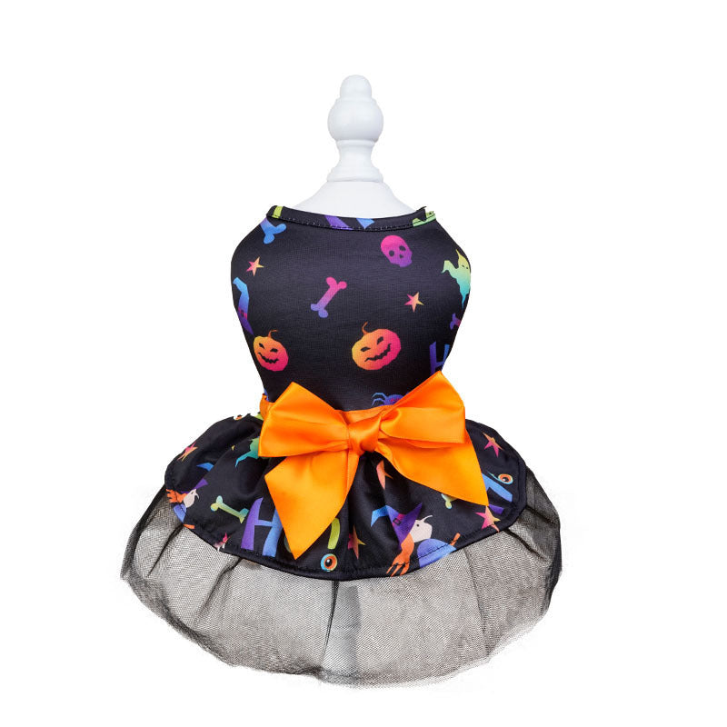 Halloween Themed Dog Dress for Girls – Two Scary and Adorable Designs!