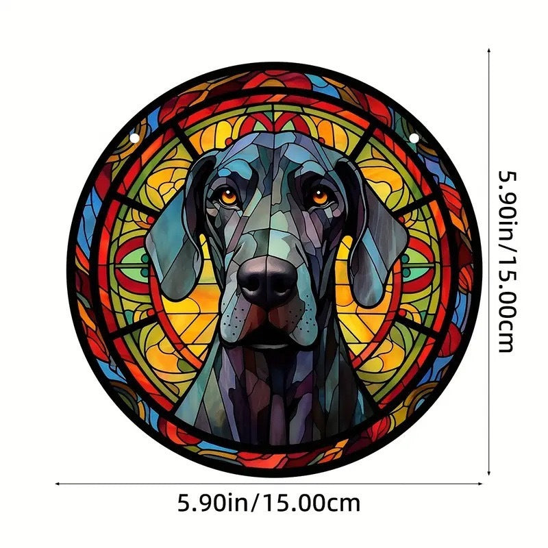 Pendaglio Cani Colorato con Catenella - Diverse Razze