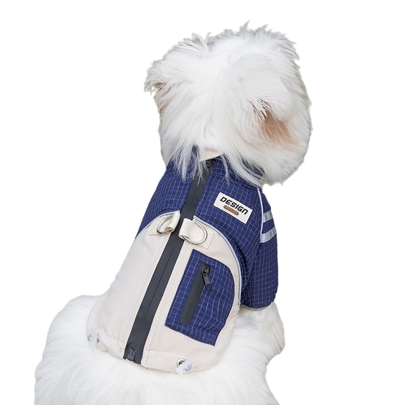 Cappotto Design Impermeabile Cani - Taschina e Coulisse