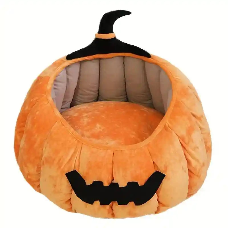 Cuccia Zucca Halloween per Gatti - Cuscino Sfoderabile by Dog Moda