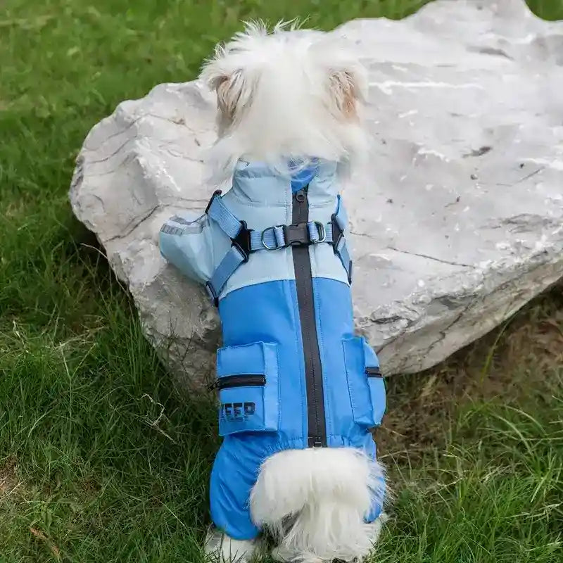 Mono impermeable para perros - Reflectante para exteriores acolchado