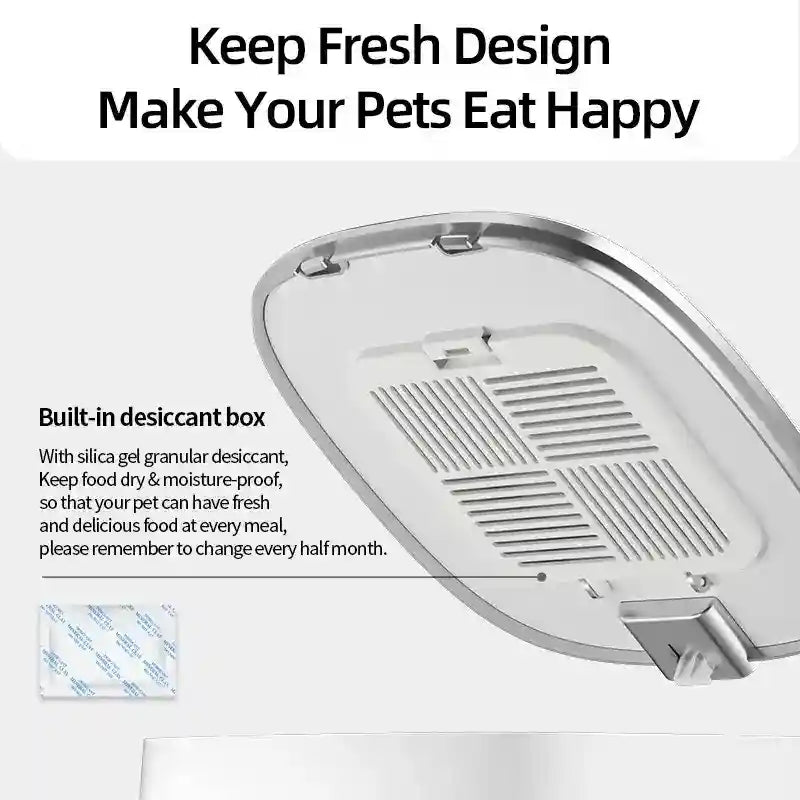 Distributore Automatico Cibo Cani Gatti 4L WiFi by Dog Moda