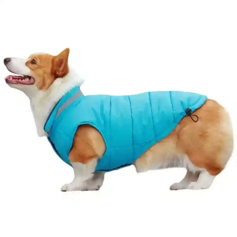 Abrigo para Perro Impermeable Reflectante - Cordón Ajustable