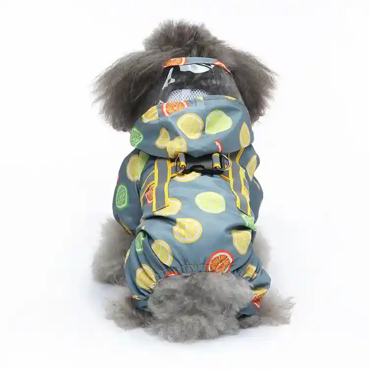Impermeabile Cani con Pettorina e Cappuccio Integrati by Dog Moda