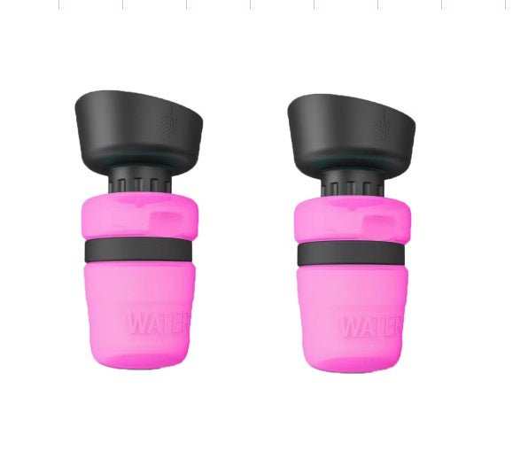 Borraccia per Cani Portatile 2 - in - 1 con Ciotola Pieghevole – Impermeabile e a Prova di Perdite - Dog Moda