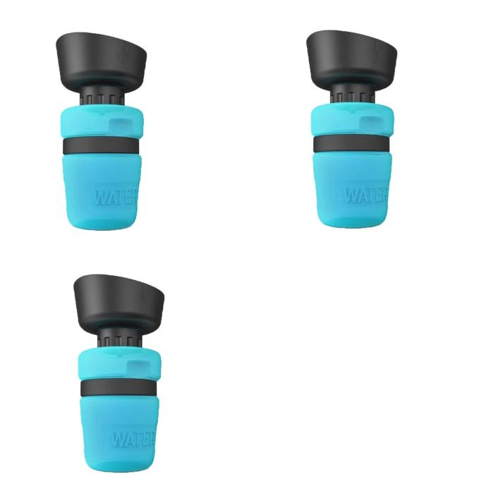 Borraccia per Cani Portatile 2 - in - 1 con Ciotola Pieghevole – Impermeabile e a Prova di Perdite - Dog Moda