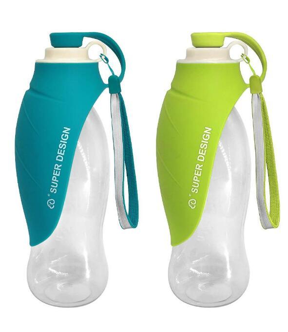 Borraccia per cani portatile da 600 ml "Foglia" - Dog Moda
