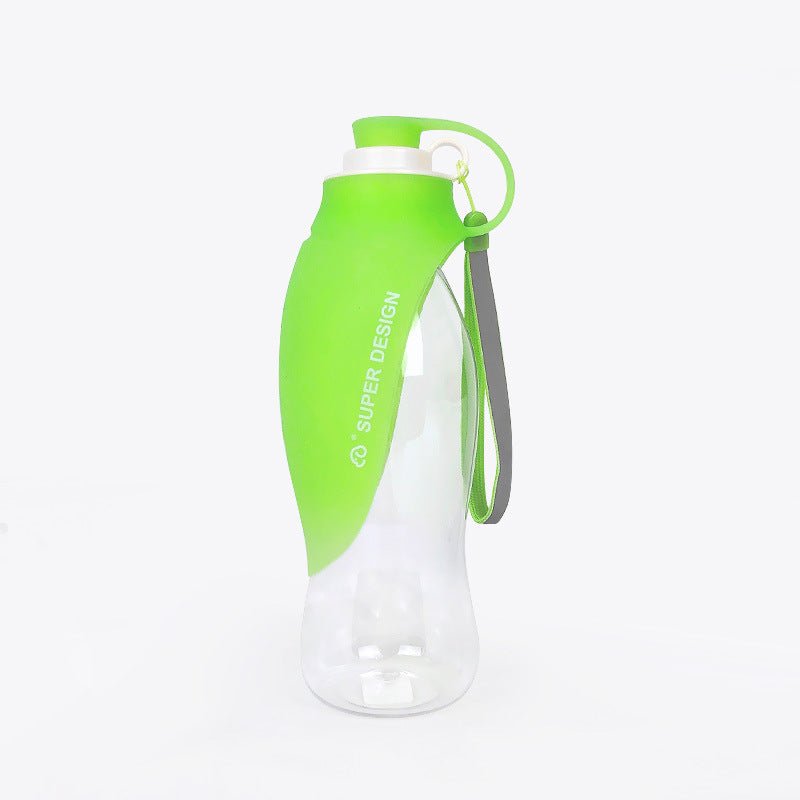 Borraccia per cani portatile da 600 ml "Foglia" - Dog Moda
